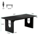 Tribesigns Modern Dining Table for 6 to 8 People, 71" Large Kitchen Dining Table with Wood