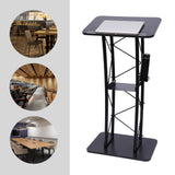 Ergonomic Curved Podium Floor-Standing Pulpit Lecture Podium