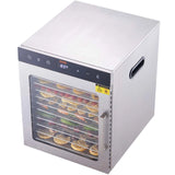 SucceBuy 10 Trays Food Dehydrator Stainless Steel Machine 800W/1000W Household