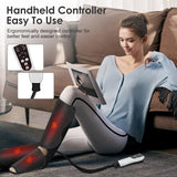 SEJOY Leg Air Compression Massager for Foot Heat, Handheld Controller