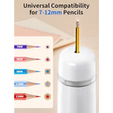 Automatic Electric Pencil Sharpener - Hands-Free Operation 3 Sharpness Modes 3-Second