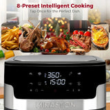 8.5QT Family Size Air Fryer, Digital Touchscreen with 8 Presets, BPA-Free