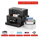 US/EU Stock A3 XP600 UV Printer A4 L805 UV Flatbed Printing Machine For Pen Metal Wood Acrylic UV DTF Printer UV Sticker Printer