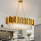 Crystal Chandeliers for Dining Room,Gold Chandeliers Modern Crystal Chandelier
