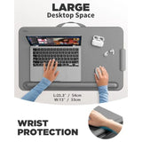 Lap Desk with Cushion for Home Office Use, Bamboo Material