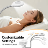 White Professional Facial Steamer,800W 110V 2-in-1 Facial Steamer Beauty Tool, Single