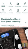 Body Fat Scale Smart Wireless Digital Bathroom Weight Scale Body Composition Analyzer With Smartphone