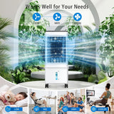 Portable Air Conditioner with 9.5L Reservoir, Fast Cooling, Quiet Evaporative