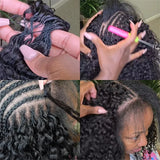 Small Spirals Curly Crochet Human Hair Extensions Deep Pixie Curls Crochet Hair Pre Separated