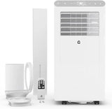 8000 BTU Portable Air Conditioner, Quiet 3-in-1 Indoor AC Combining Cooling, Dehumidification, 24H Timer,Complete Window Kit