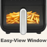 7.9QT Air Fryer with Window, 12-In-1 Large Air Fryer for Family, 1800W, Black
