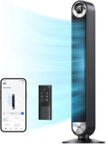 Tower Fan for Bedroom, 90° with 4 Modes, 12H Timer, Remote&App Control