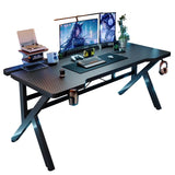 Two-Section Split Solid Wood Computer Gaming Desk  | Ergonomic Home Office