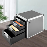 Modern Compact File Cabinet Concave Handles For Convenient Drawer Operation Smooth Surface For Easy Cleaning For Offices