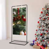 Adjustable Iron Wedding Sign Holder Stand with Leather Buckles, Heavy Duty