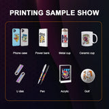 US/EU Stock A3 XP600 UV Printer A4 L805 UV Flatbed Printing Machine For Pen Metal Wood Acrylic UV DTF Printer UV Sticker Printer