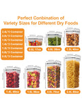 42pcs Sealed food storage containers with LIDS plastic kitchen pantry, dry cargo jars of lactose,