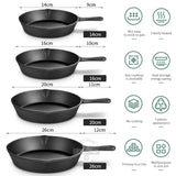 Cast Iron Skillet – Pre-Seasoned Non-Stick Frying Pan for Gas, Electric