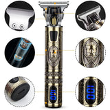 T9 LCD Electric Hairdresser Oil Shaving Head Electric Pusher Carving Electric Pusher Clipper Hair Precision
