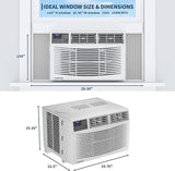 12000 btu Window Air Conditioner W/ Wi-fi Enabled, Cooling Up To 550 sq.ft