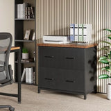 2 Drawer File Cabinet for Home Office 30.7Inch Lateral Office Cabinet for A4 and Letter Size Files Printer
