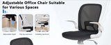 TCGBKAF White Foldable Office Chair Ergonomic Mesh Computer Chair