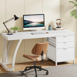 Tribesigns Computer Desk with 3 Drawers, 59-Inch PC Desk