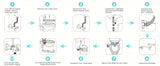 Bidet Attachment for Toilet, Non-Electric Bidet Ultra-Slim Dual Nozzle (Feminine/Rear Wash),