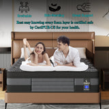12"14"Hybrid Mattress Single Double King Size For Back Pain Relief Feel