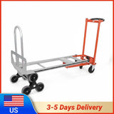 Aluminum Alloy Heavy Duty Hand Truck Dolly Cart with Wheels Folding Stair Climbing Cart