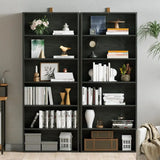 IRONCK 6-Tier Bookcase Set of 2, 70" Height Floor Standing Display Storage Shelves for Home