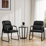 JHK Ergonomic Padded Backrest Living Room Gaming Chair Waterproof PU Leather Waiting Room Seat Thickened