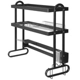 Over Sink Dish Drying Rack with Utensil Holder Household Dishes Strainers