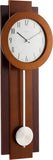 C3383 Avent Wall Clock  Two-Tone Wooden Case with Slow-Swing Pendulum