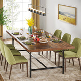 Tribesigns Dining Table for 6-8 People, 70.9-Inch Rectangle Wood Kitchen Table