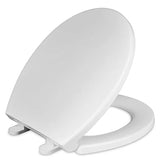 Toilet Seat Slow Close Easy to Install and Clean Durable Plastic White Replacement
