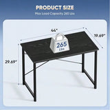 Sweetcrispy 44 In Computer Desk For Home Office, Modern Study Work Table