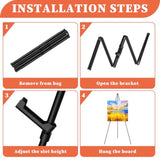 Easel Stand for Sign, 63" Portable Easels Stand for Display