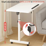 Small Standing Rable Adjustable Height Mobile Stand Up Desk With Wheels