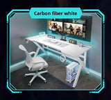 Two-Section Split Solid Wood Computer Gaming Desk  | Ergonomic Home Office