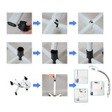 2 in 1 Facial Steamer Ionic Ozone Facial Steamer on Wheels with 5X Magnifying Lamp Hot Mist