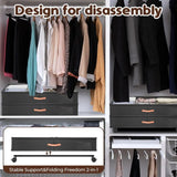 Under Bed Storage with Wheels 2-Pack, 66L Clear Lids for Clothes, Shoes