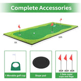 Professional Large Golf Putting Green Practice Mat for Outdoor and Indoor