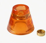 3 Colors Nordic Glass Candle Holder (Orange/Blue/Green), Square Striped 2 In 1