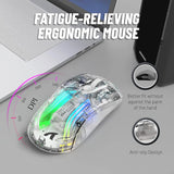 MAMBASNAKE x ATTACK SHARK X2PRO Wireless Gaming Mouse with Full Transparent