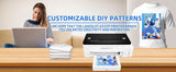 DTF Printer with free laptop L1800 Printhead and Oven bundle highspeed for A3 30cm Clothes Inkjetd with PET Fil
