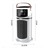 Portable Air Conditioner Desk Fan, Quiet Electric Fan for Home Office