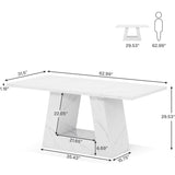 Dining Table for 4 to 6 People,Rectangular Dining Room Table,Dinner Table