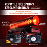 SucceBuy Portable Torpedo Diesel Space Heater W/ Thermostat Tank Energy