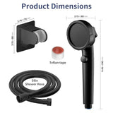 On/Off Pause Camper Shower Head with Filters Detachable Shower Head with filtrate High Pressure
